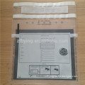 Self-adhesive poly security envelop bag for cash, cash poly bag with adhesive tape